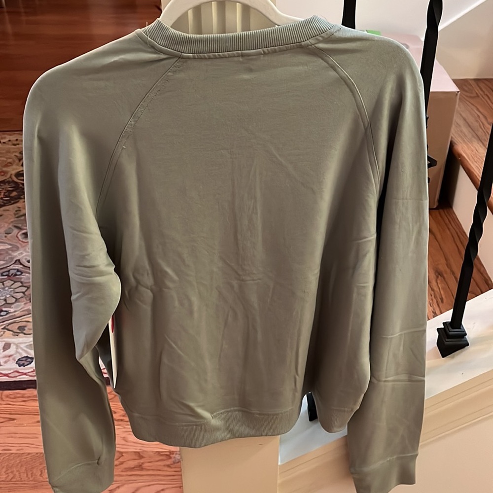Yogalicious by Reflex Terry Henley Cropped Crew Sweatshirt / NWT / Size Large - Picture 9 of 9